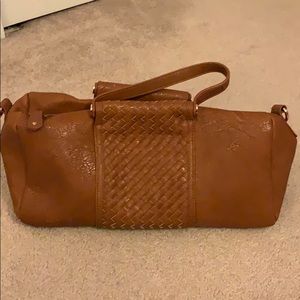 Brown leather purse